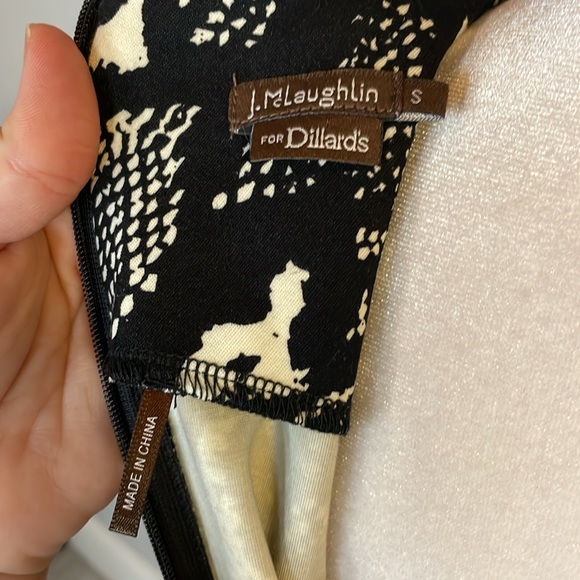 [J. McLaughlin] Black/White Python Printed Dress - Size Small - Picture 5 of 5